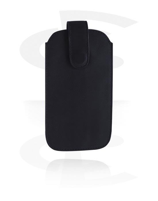 Accesorios en piel, Funda para móvil (cuero genuino, varios colores) con botón a presión, Cuero auténtico