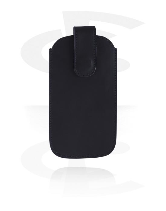 Acessórios de couro, Capa para telemóvel (pele genuína, várias cores) com botão de pressão, Couro genuíno