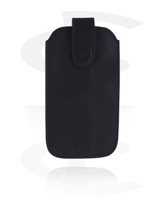 Accesorios en piel, Funda para móvil (cuero genuino, varios colores) con botón a presión, Cuero auténtico