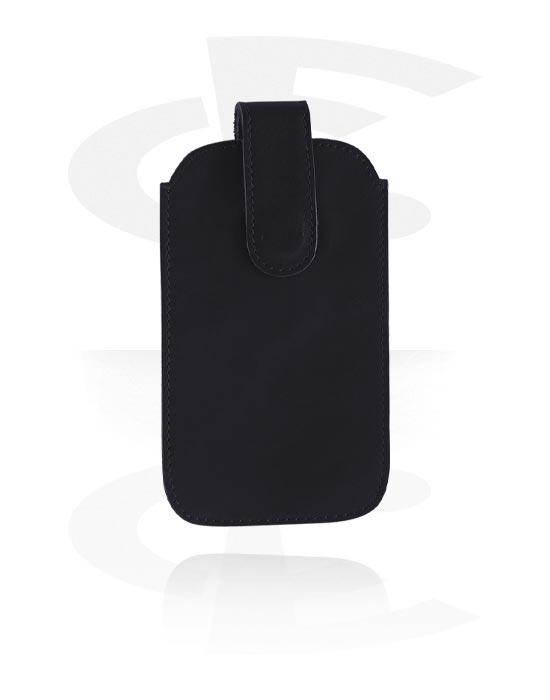 Skinnaccessoarer, Mobile phone sleeve (genuine leather, various colours) med press-stud, Äkta skinn