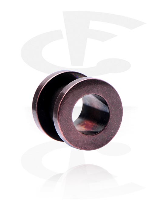 Tunnels & Plugs, Screw-on tunnel (surgical steel), Surgical Steel 316L