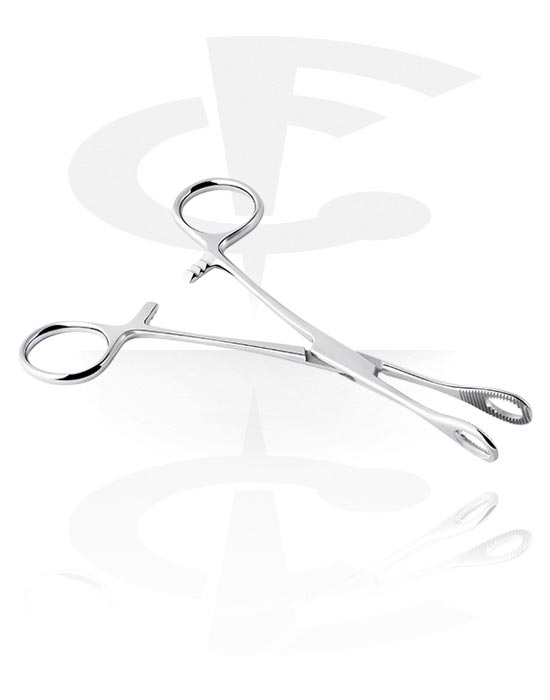 Instrumentos & accesorios, Tenaza para piercings lingual, Acero quirúrgico 316L