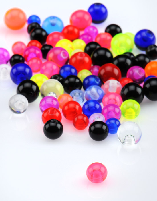 Szuper kiárusítás csomagok, Balls for 1.6mm Pins, Acrylic