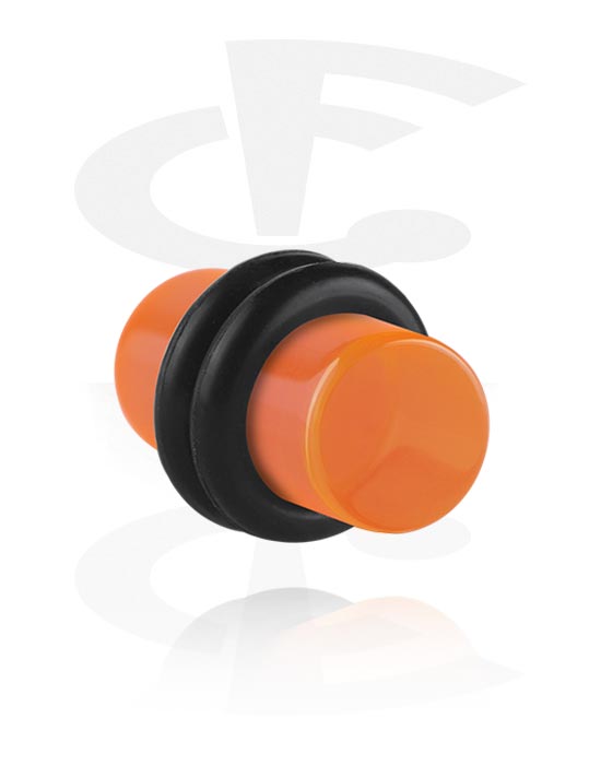 Tunely & plugy, Plug (akryl, rôzne farby) s O-krúžky, Akryl