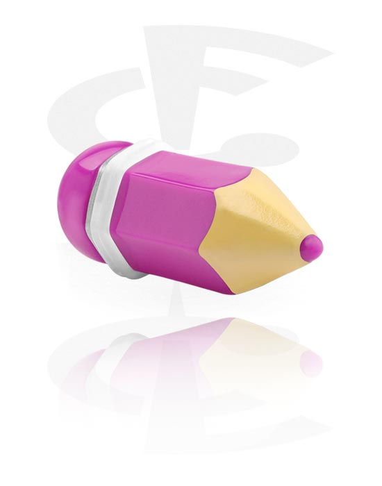 Tunnels & Plugs, Pen-shaped plug (acrylic) with O-ring, Acrylic