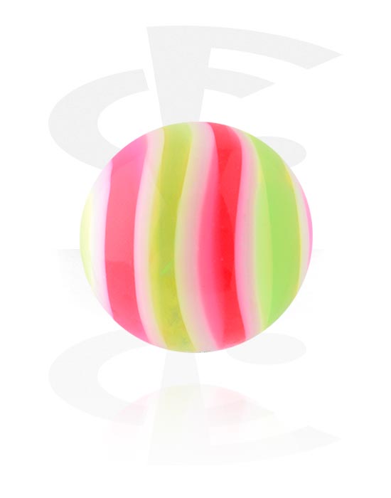 Golyók, tűk és egyebek, Ball for threaded pins (acrylic, various colours), Akril