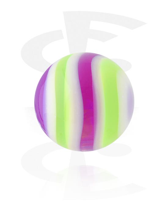 Palloja, nappeja ynnä muuta, Pallo kierrepuikoille (akryyli, eri värejä), Akryyli