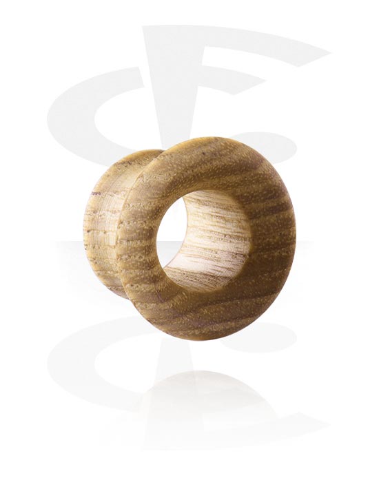 Tunnels & Plugs, Double flared tunnel (wood) with big front flare, Wood