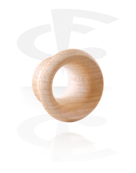 Tunnels & Plugs, Tunnel double flared (bois) avec big front flare, Bois