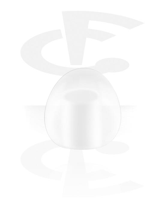 Bolas, barras & mais, Bola para barras com rosca (bioflex, várias cores)Pino de nariz em forma de L (titânio, prata, acabamento brilhante), Bioflex