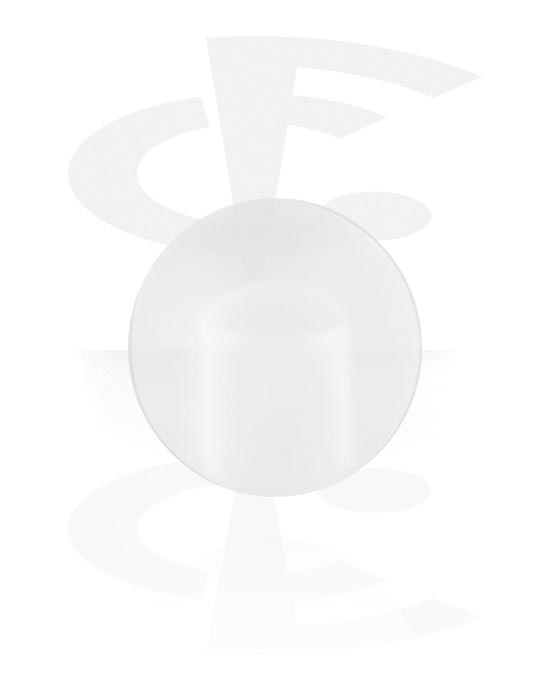 Bolas, barras & mais, Bola para barras com rosca (bioflex, várias cores)Pino de nariz em forma de L (titânio, prata, acabamento brilhante), Bioflex