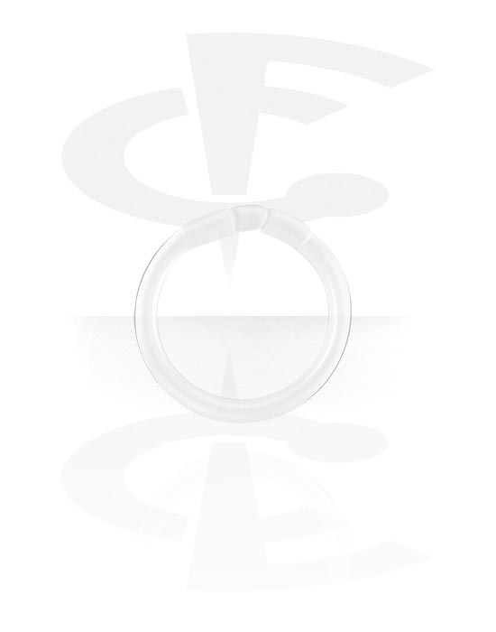Piercingové kroužky, Segmentový kroužek (bioflex, transparentní), Bioflex