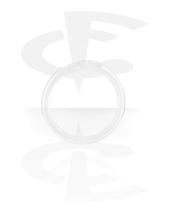 Piercingové kroužky, Segmentový kroužek (bioflex, transparentní), Bioflex