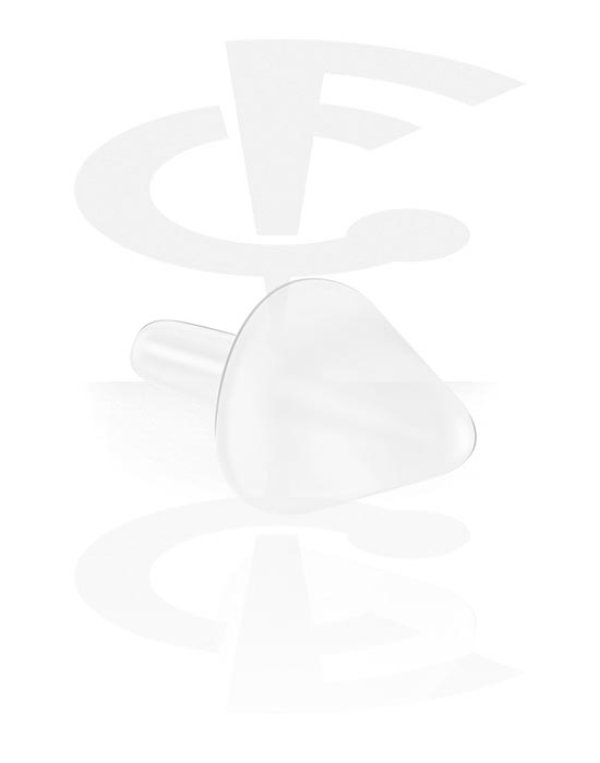 Bolas, barras & más, Accesorio para labrets con rosca interior (bioflex), Bio plástico