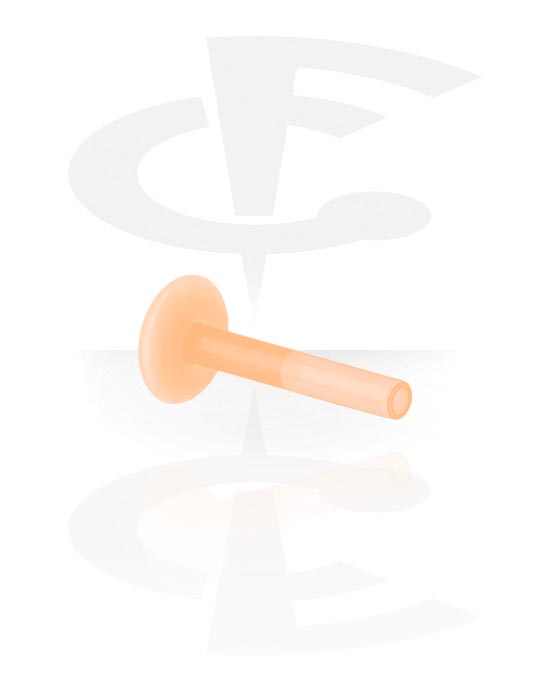 Balls, Pins & More, "Push-fit" labret pin without thread (bioflex, various colors), Bioflex