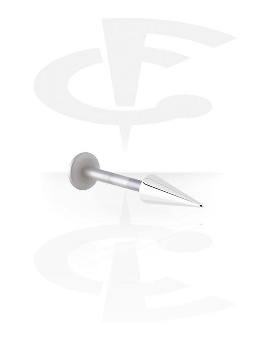 Labrets, Labret with cone, Bioflex, Surgical Steel 316L