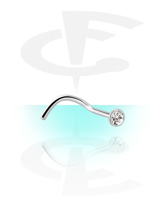 Steriliserede piercings, Steriliseret næsestud med Krystalsten, Kirurgisk stål 316L