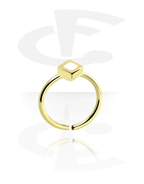 Piercing ad anello, Continuous ring (acciaio zirconico, finitura lucida), Acciaio zirconico