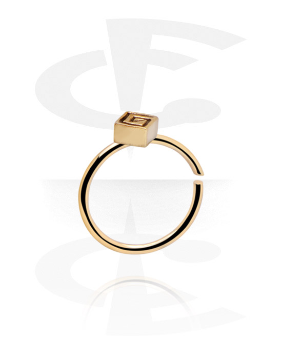 Piercing ad anello, Continuous ring (acciaio zirconico, finitura lucida), Acciaio zirconico