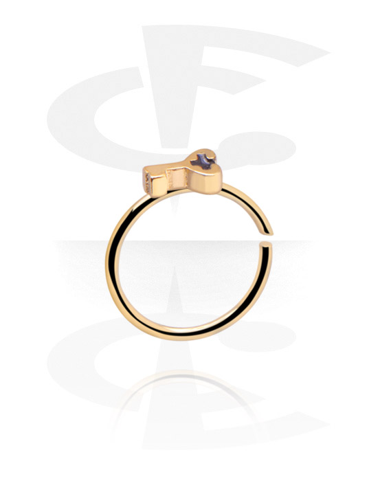 Piercingringar, Continuous ring (zircon steel, shiny finish), Zirconstål