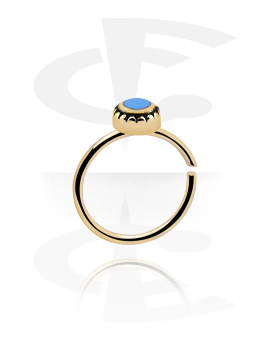 Piercing ad anello, Continuous ring (acciaio zirconico, finitura lucida), Acciaio zirconico, Acciaio chirurgico 316L