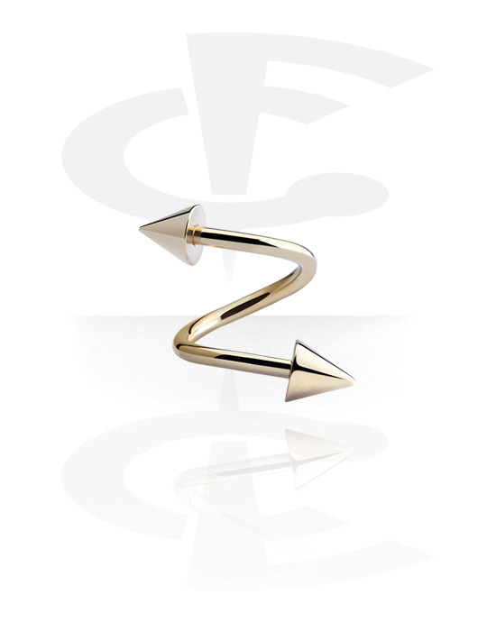 Spirals, Spiral Pin with cones, Zircon steel