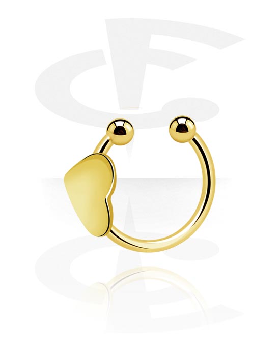 Imitacja biżuterii do piercingu, Fake Nose Ring, Zircon Steel