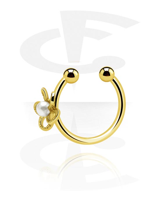 Lažni piercing nakit, Fake Nose Ring, Zircon Steel